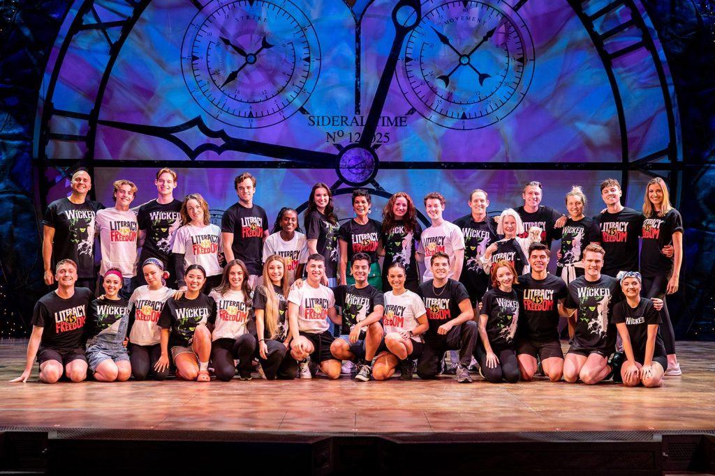 The WICKED cast with ALNF Ambassador Narelda Jacobs - Photo by David Hooley