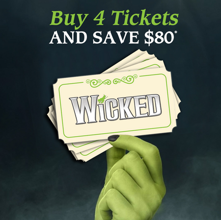 Buy 4 tickets and save $80*